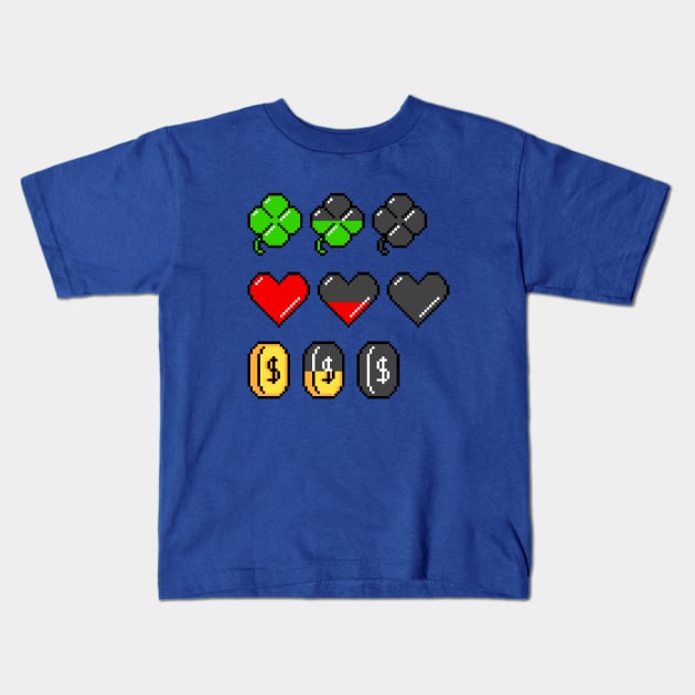 Video Game Stats Kids T-Shirt by Tobe_Fonseca